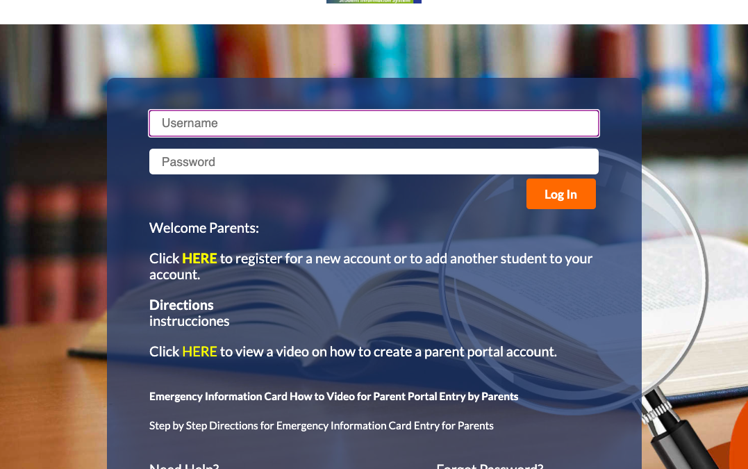 Digital Emergency Cards / Parent Portal Account