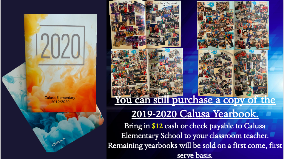 19-20 Yearbooks for Sale!